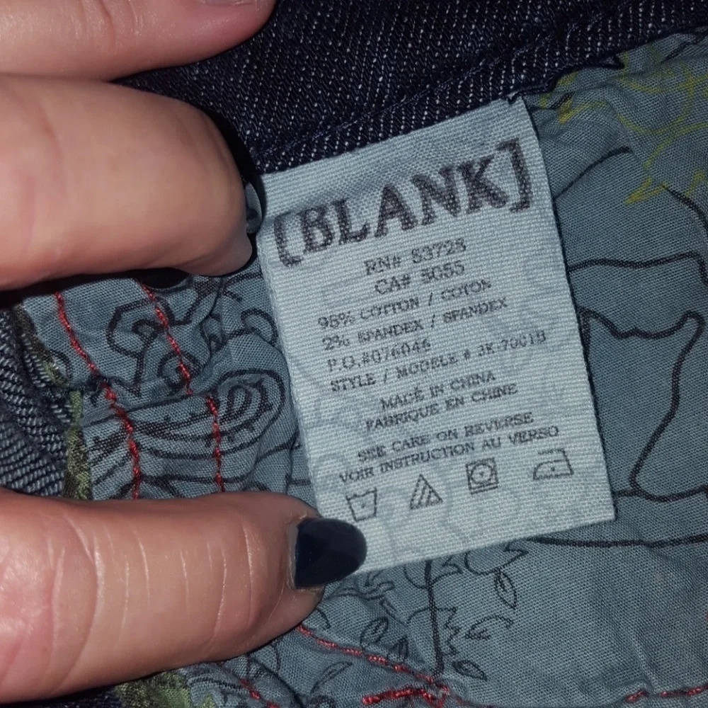 BLANKNYC Womens Dark Wash Skinny Jeans Indigo‎ Stretch Denim Size 27